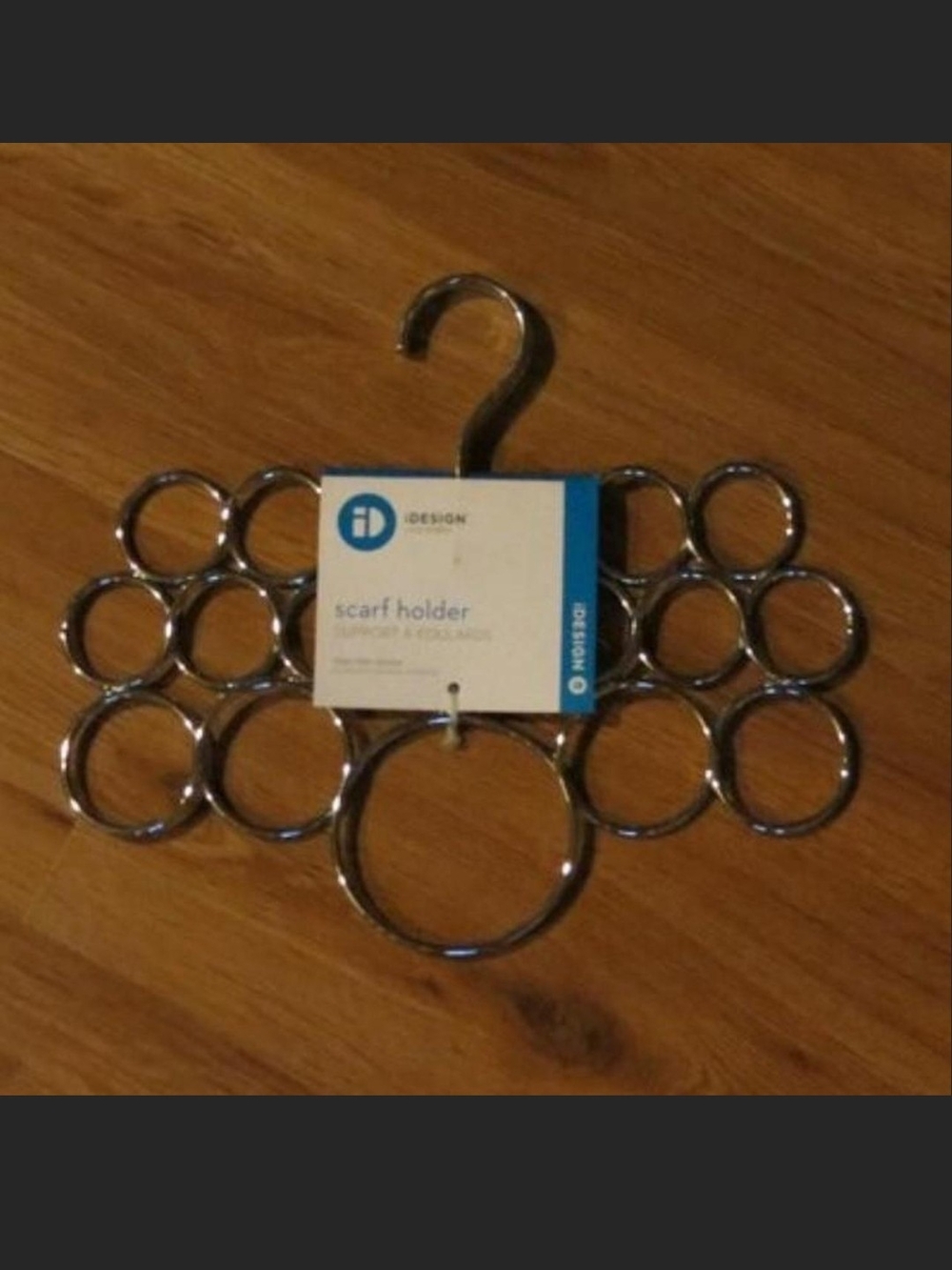 iDesign Multi-Ring Scarf Organizer - Silver